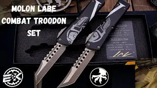 Microtech Combat Troodon Molon Labe Set (Hellhound/Warhound)