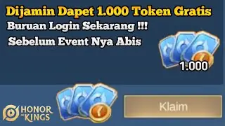 Hanya Login Saja !! Cara Mendapatkan 1.000 Token Gratis Honor Of Kings