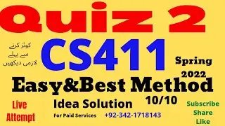 cs411 quiz 2 solution spring 2022 cs411 quiz 2 2022 cs411 quiz 2 solved