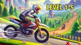 Bike Racing game which i played in my childhood 😀 | Level 1-5 | Sunset Gaming #1