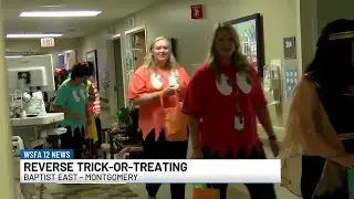 Baptist East holds annual reverse trick-or-treating