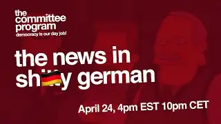 The News in Shitty German + Segregation as a Colonial Project in Kosovo - on the Committee Program!
