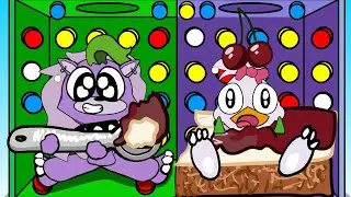 100 Mystery Buttons But It's Roxy and Chica 2 | FNAF Security Breach ANIMATION