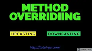 Method Overriding | Run time Polymorphism | Dynamic Binding | Java | Selenium WebDriver