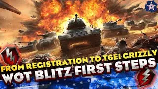 Wot Blitz first steps in the game | From registration to the first premium tank T6E1 Grizzly