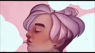 SpeedPaint  | boy and smoke |Nika Larkina | Paint Tool SAI