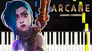 Imagine Dragons & JID - Enemy (Arcane League of Legends) - Piano tutorial