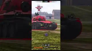 СКИЛЛОВИК тащит 1 vs 3 на СИЛЬНОМ ТАНКЕ который хотят ВСЕ заняв ПОЗИЦИЮ #tanksblitz #blitz #shorts