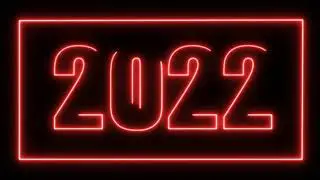 Ugly Neon Happy New Year 2022 Countdown Video