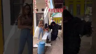 Kaget !!! GRANDONG Prank cewek cantik langsung dikejar