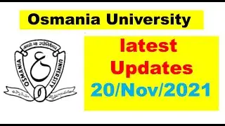 OU LATEST UPDATES || 20/Nov/2021 || OU UPDATES.COM