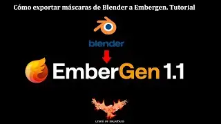 Cómo exportar de Blender a Embergen. Vertex Paint in Blender. Tutorial