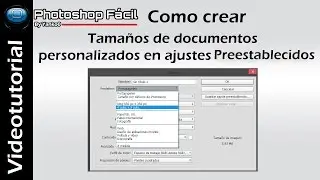 Tamaños de documentos personalizados en ajustes preestablecidos,   tutorial #photoshop by yanko0