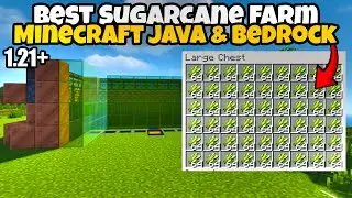 Minecraft Best & Easiest Sugarcane Farm in Java & Bedrock Edition [1.21+]
