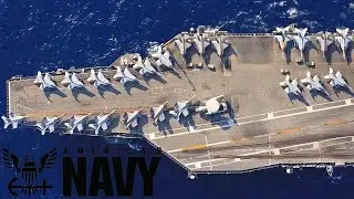 Super Aircraft Carrier USS Abraham Lincoln (CVN 72) on exercises in the Philippine Sea.