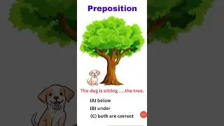 Difference between under and below / preposition / #shorts