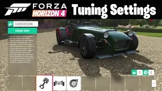 Forza Horizon 4 Autumn Caterham Superlight R500 Easy Drive Tuning Settings
