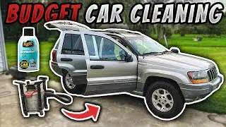 Removing the MUSTY Smell & Cleaning my Dirty $1000 Jeep WJ