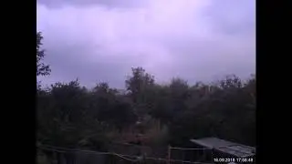 Осенняя гроза в Луганске 16.09.2018.