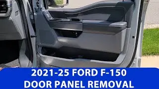 How To Remove 2021-2025 Ford F-150 Door Panel.