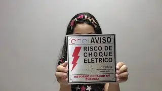 Placa de Identificação de Risco de Choque Elétrico
