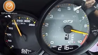 Porsche 911 (991.2) GT3 (500 HP) Sound & Acceleration 0-200 km/h