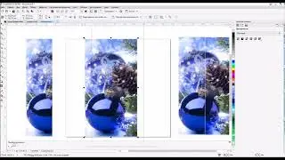 Идея создания новогодней открытки в CorelDraw X8.