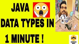 Learn Java data types in 1 minute | Java tutorial for beginners !