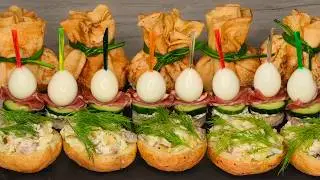 5- top snacks for the New Year 2025!!! The best is on your table!!!
