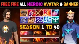 FREE FIRE ALL RANK HEROIC AVATAR AND BANNER || ALL RANK HEROIC AVATAR AND BANNER