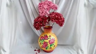 A papier-mache vase with your own hands. How to make a vase