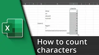 How to count characters in Excel ✅ Tutorial