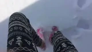 Barefoot Snow Challenge ❄️