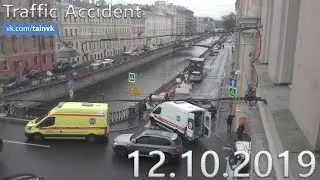 Подборка аварии ДТП на видеорегистратор за 12.10.2019 год