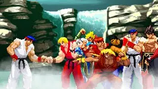 Ryu XenoCard vs Everyone! Street Fighter Mugen