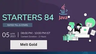 Melt Gold MELTGOLD START84D Code Chef in Java Solution || AC