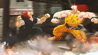 Yujiro Hanma vs Bomber Hugo. Baki the Grappler vs Street Fighter. Anime MUGEN. Epic Battle!