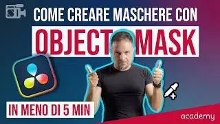 COME CREARE MASCHERE CON OBJECT MASK IN  MENO DI 5min SU DAVINCI RESOLVE