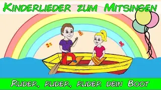 Ruder, ruder, ruder dein Boot - Kinderlieder zum Mitsingen - Sing mit YleeKids