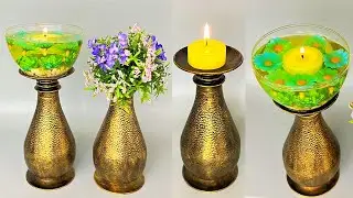 3 Easy ideas plastic bottles! Floating candle and candle holder!