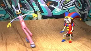 Pomni digital circus and Jax - animation