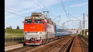 Отправление пассажирского поезда номер 328 Минск-Казань со станции Минск-пассажирский