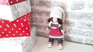 ШЬЕМ ИНТЕРЬЕРНУЮ ТЕКСТИЛЬНУЮ КУКЛУ 3 Я ЧАСТЬ....INTERIOR DOLL..