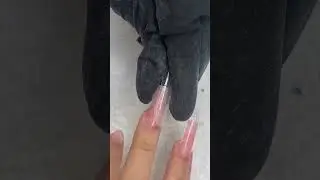 Mini Tutorial | Reusable Nail Forms + Hard Gel to add length #nailtech #gelnails #nails