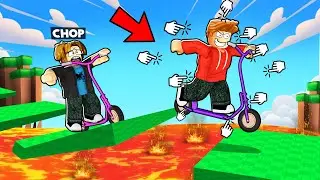 ROBLOX CHOP AND FROSTY RACING SCOOTERS IN WORLD AT HIGH SPEED