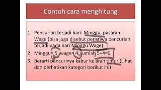Cara Melacak Maling Dengan Mudah / Cara Mengetahui Kemana Perginya Pencuri Menurut Primbon Jawa