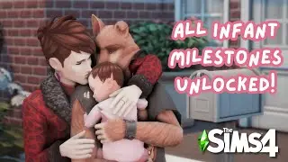 Sims 4 Let's Play: Unlocking ALL infant milestones // Sims 4 Growing Together