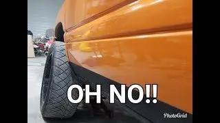 Pumpkin Cummins nearly loses a wheel!!