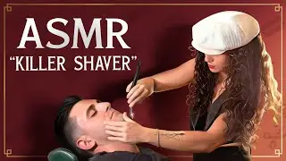 ASMR 💈 LADY BARBER “KILLER SHAVER”