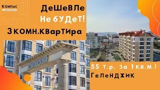НЕДОРОГАЯ КВАРТИРА В ГЕЛЕНДЖИКЕ | БОЛЬШАЯ | ЖК ЖУКОВСКИЙ ГЕЛЕНДЖИК | 91 кв.м. свободной планировки